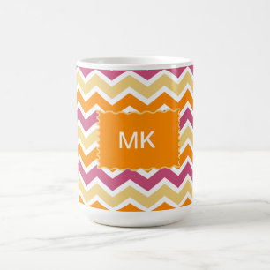 Vibrant Tribal ZigZag Kaffeetasse