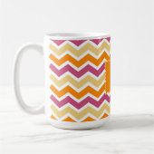 Vibrant Tribal ZigZag Kaffeetasse (Links)