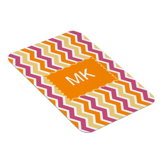 Vibrant Tribal ZigZag Magnet (Rechte Seite)