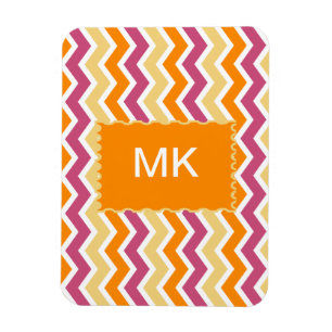 Vibrant Tribal ZigZag Magnet