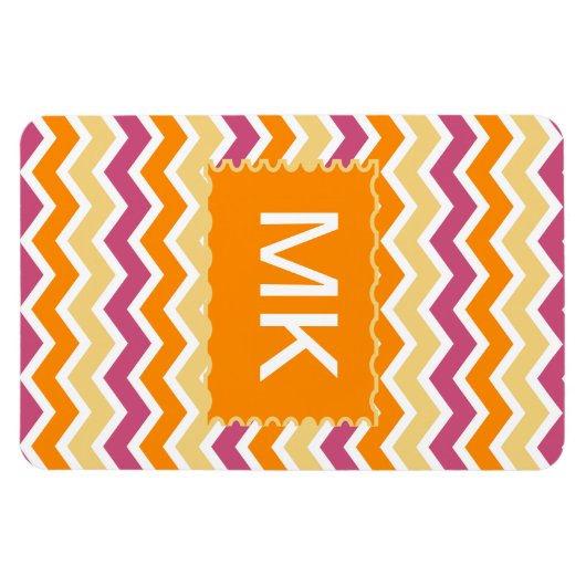 Vibrant Tribal ZigZag Magnet (Horizontal)