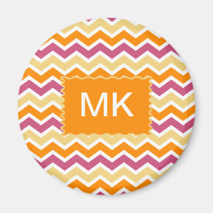 Vibrant Tribal ZigZag Magnet