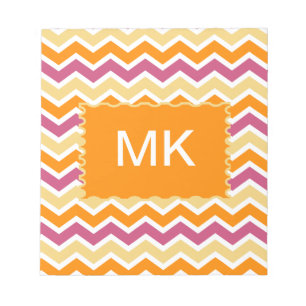 Vibrant Tribal ZigZag Notizblock