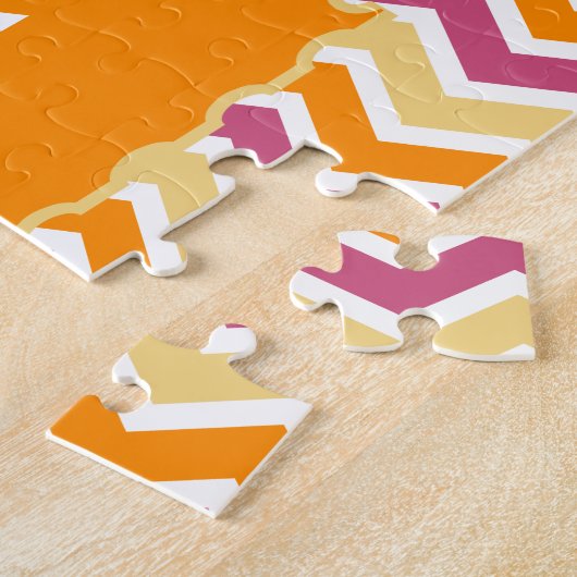 Vibrant Tribal ZigZag Puzzle (Seite)