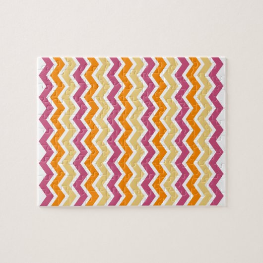 Vibrant Tribal ZigZag Puzzle (Horizontal)