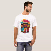 Vibrant Trio of Djembe Drums T-Shirt (Vorne ganz)