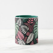 Vibrant tropical botanical tasse (Zentrum)