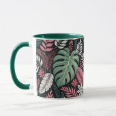 Vibrant tropical botanical tasse (Links)