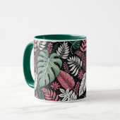 Vibrant tropical botanical tasse (Vorderseite Links)
