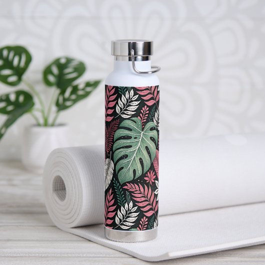 Vibrant tropical botanical trinkflasche (Yoga)