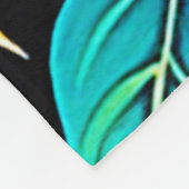 Vibrant Tropical Flower Art Fleecedecke (Ecke)