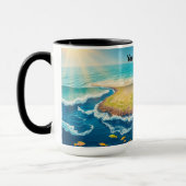 Vibrant Tropical Island and Rich Marine Life Tasse (Links)