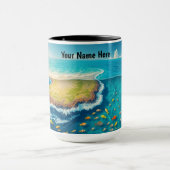 Vibrant Tropical Island and Rich Marine Life Tasse (Zentrum)