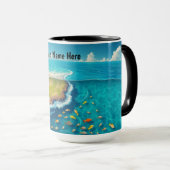 Vibrant Tropical Island and Rich Marine Life Tasse (VorderseiteRechts)