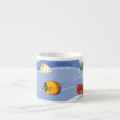 Vibrant Underwater Fish Art Espresso Cup Espressotasse (Vorderseite)