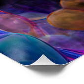 Vibrant Valentine Poster – Fantasy Hearts Design (Ecke)