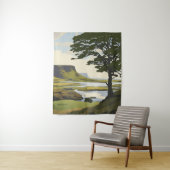 Vibrant Valley and River Landscape Wandteppich (Beispiel)