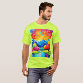Vibrant Valley Vision Malerei T-Shirt (Vorne ganz)