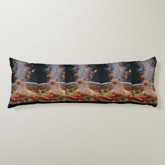 Vibrant Veggie Explosion Art – Dynamic Boiling Pot Seitenschläferkissen