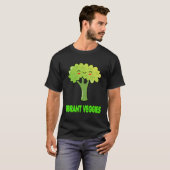 Vibrant Veggies Niedlich Funny Broccoli Vegane Des T-Shirt (Vorne ganz)