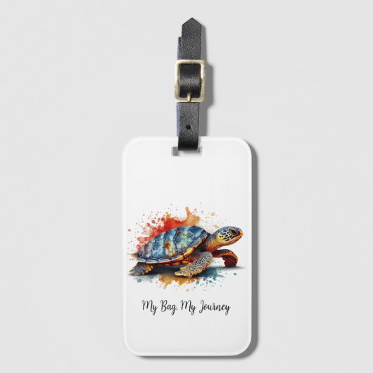 Vibrant Voyager, custom Gepäckanhänger (Vorderseite Vertikal)