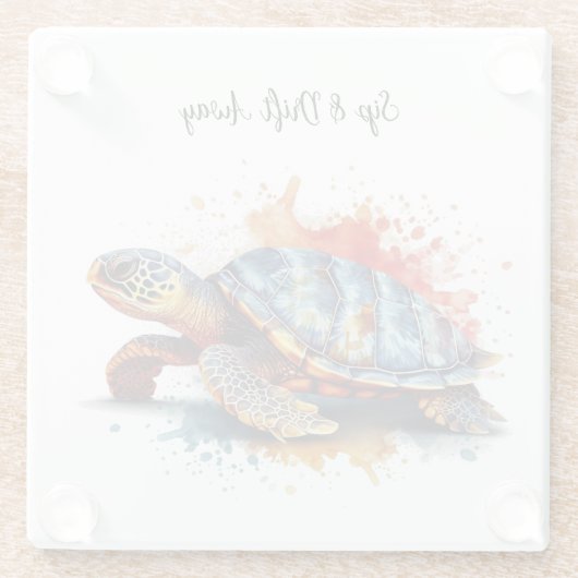 Vibrant Voyager, custom Glasuntersetzer (Rückseite)