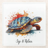 Vibrant Voyager, custom Glasuntersetzer (Vorderseite)