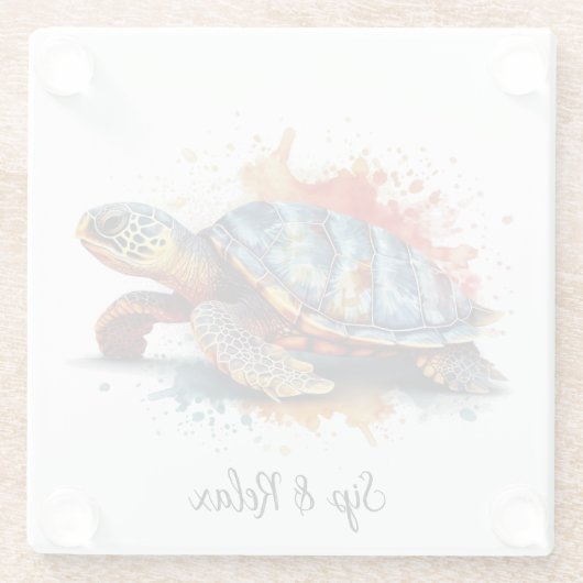 Vibrant Voyager, custom Glasuntersetzer (Rückseite)