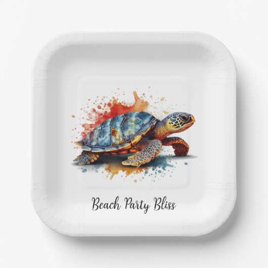 Vibrant Voyager, custom Pappteller (Vorderseite)