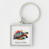 Vibrant Voyager, custom Schlüsselanhänger (Vorne)