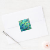 Vibrant Watercolor Abalone Shell Art Sticker (Umschlag)