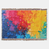 Vibrant Watercolor Chaos Art Decke (Vorderseite)