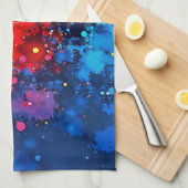 Vibrant Watercolor Chaos Art Geschirrtuch (Viertel Falte)