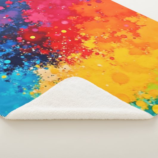 Vibrant Watercolor Chaos Art Sherpadecke (3/4)