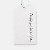 Vibrant Watercolor Dandelion, custom Geschenkanhänger (Rückseite)