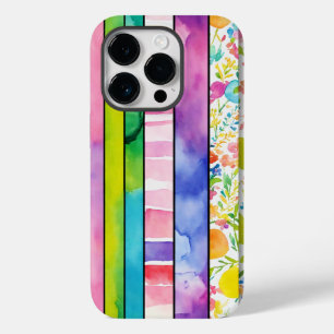Vibrant Watercolor Digital Papers für Case-Mate iPhone 14 Pro Hülle