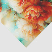 Vibrant Watercolor Floral Tissue Paper Seidenpapier (Ausschnitt)