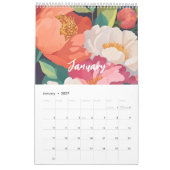Vibrant Watercolor Florals maximalist 2025 Kalender (Jan 2027)
