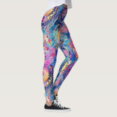 Vibrant Watercolor Mandala Leggings (Rechts)