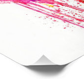 Vibrant Watercolor Pitbull | Artistic Canine Portr Poster (Ecke)