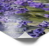  Vibrant Watercolour Lavender Field  Fotodruck (Ecke)