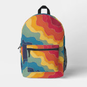 Vibrant Wavelengths-Bold, Colorful, Unforgettable Bedruckter Rucksack (Vorderseite)