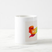 Vibrant Wedding Celebration Ribbon Kaffeetasse (Mittel)