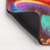 Vibrant Wild Psychedelic Mushroom Illustration Mousepad (Ecke)