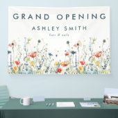 Vibrant Wildblume Grand Opening Banner (Messe)