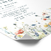 Vibrant Wildblume Grand Opening Poster (Ecke)