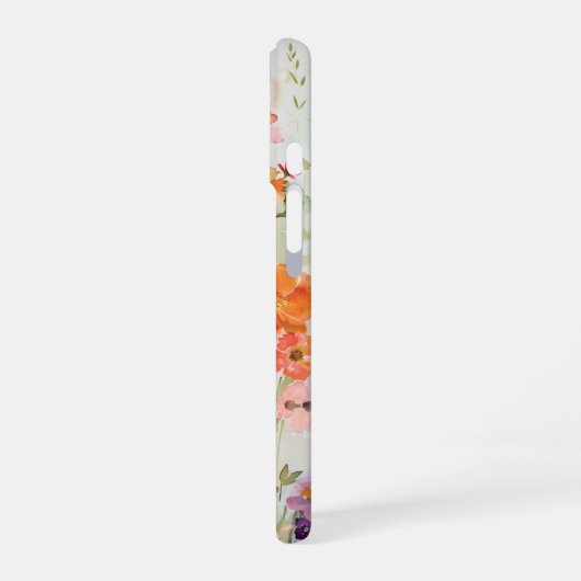 Vibrant Wildflower iPhone 16 Hülle (Linke Seite)