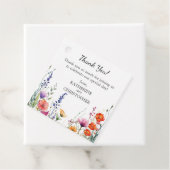 Vibrant Wildflower Wedding Thank You Gift Geschenkanhänger (Beispiel)