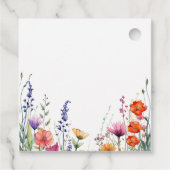 Vibrant Wildflower Wedding Thank You Gift Geschenkanhänger (Rückseite)