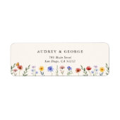 Vibrant Wildflowers Wedding Return Address (Vorne)